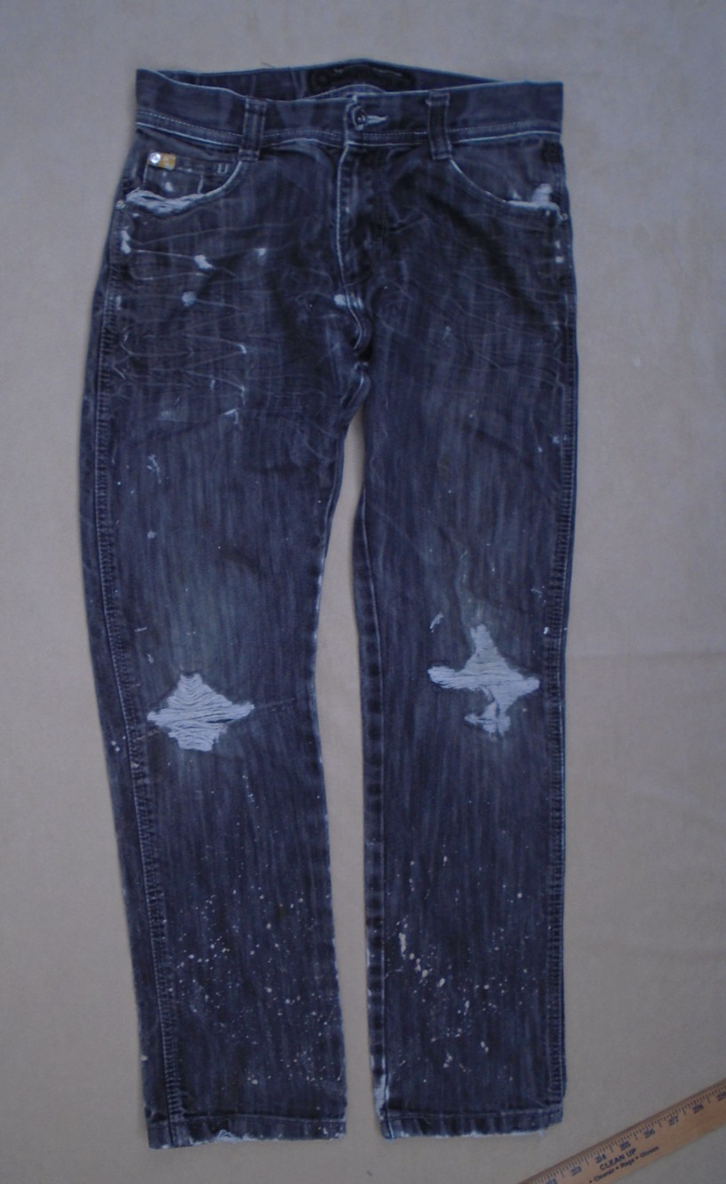 Vintage Y2K Southpole Regular Striaght Jeans Dark Wash Distressed Worn Sz 30x32